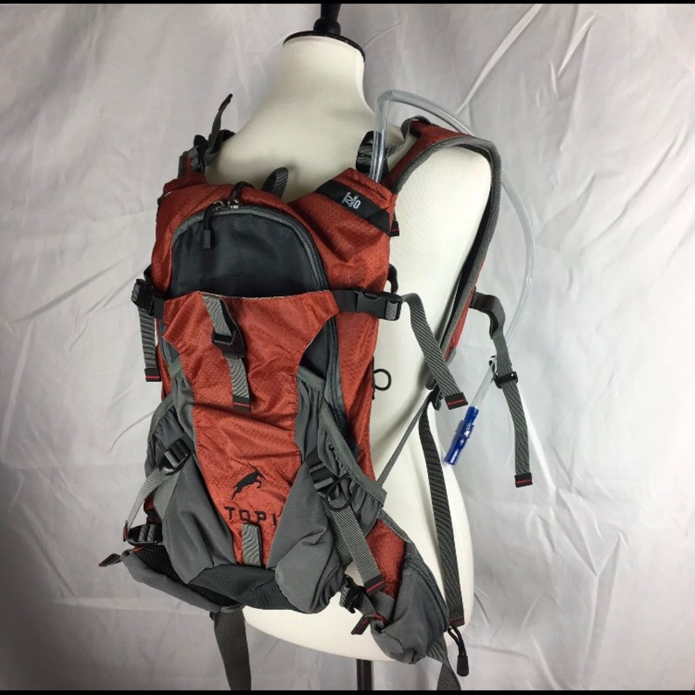 Red & Gray Topi Hydration Pack/Brand New
